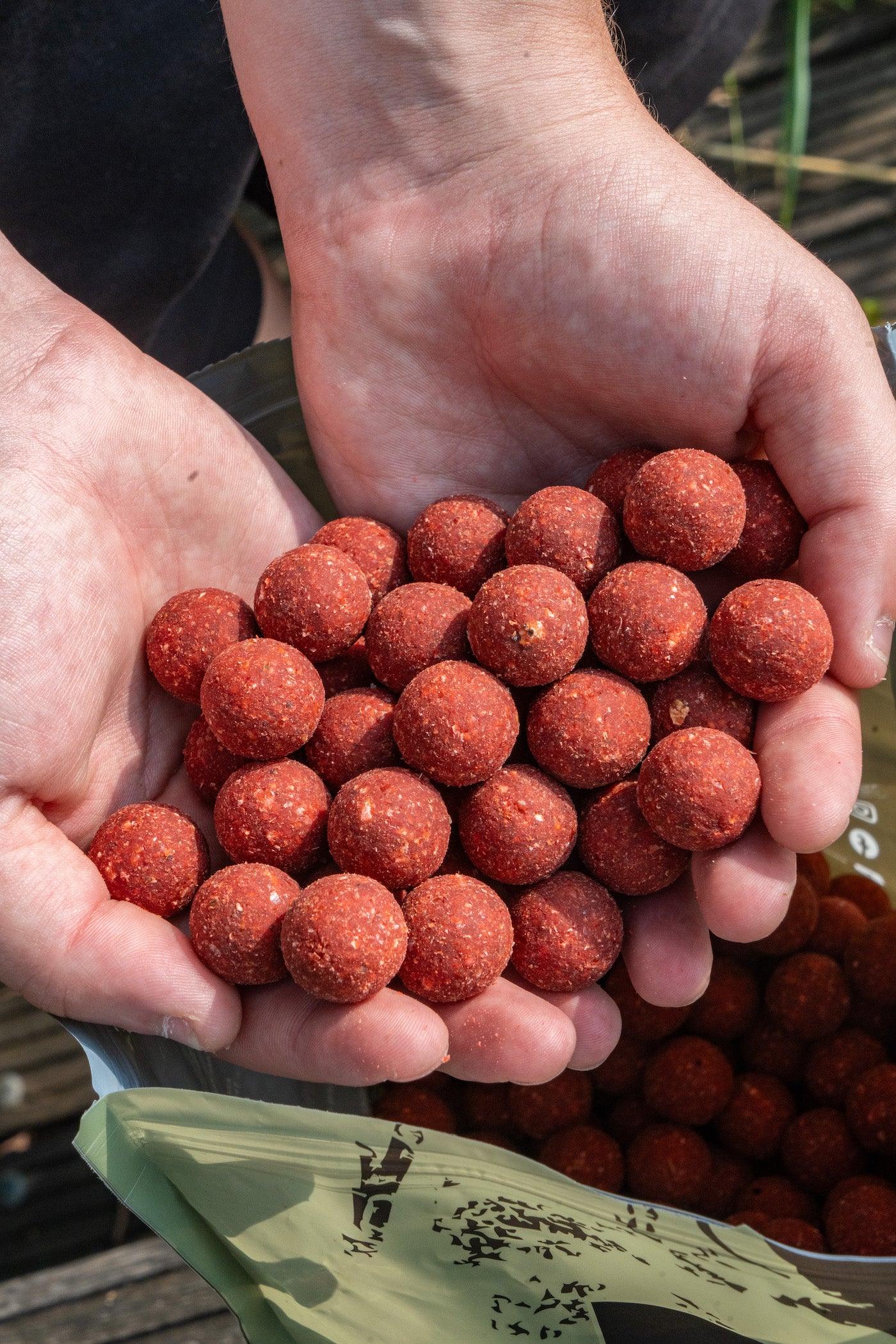 Spice boilies in de hand