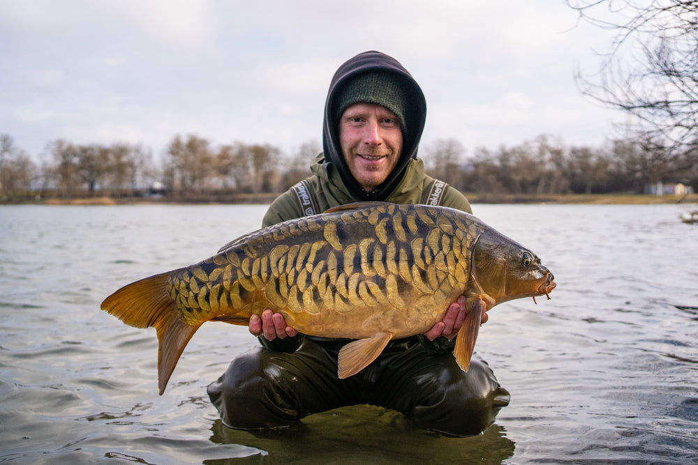 karpervissen in de winter hotspot