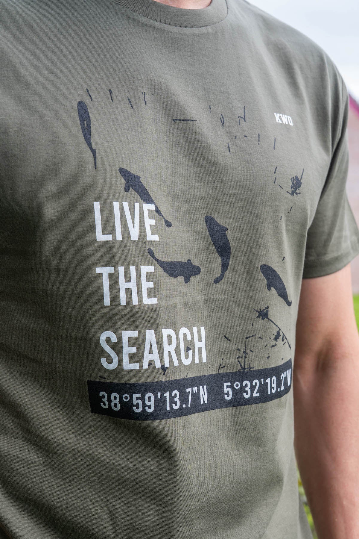 KWO Live The Search t-shirt - Groen