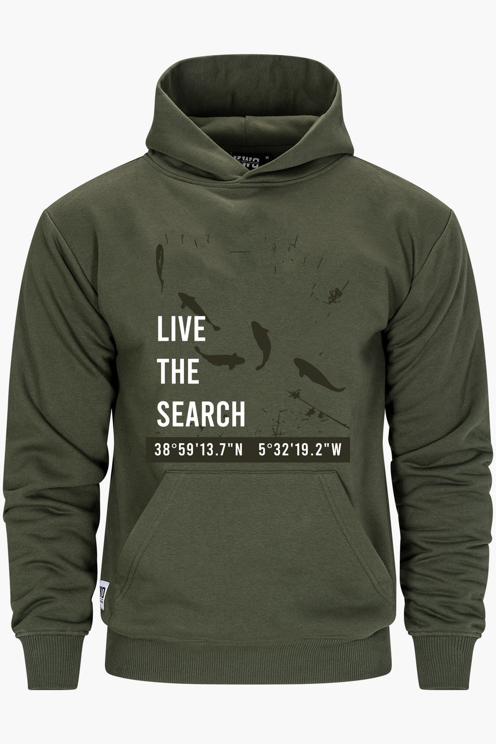 Live The Search Hoodie Green