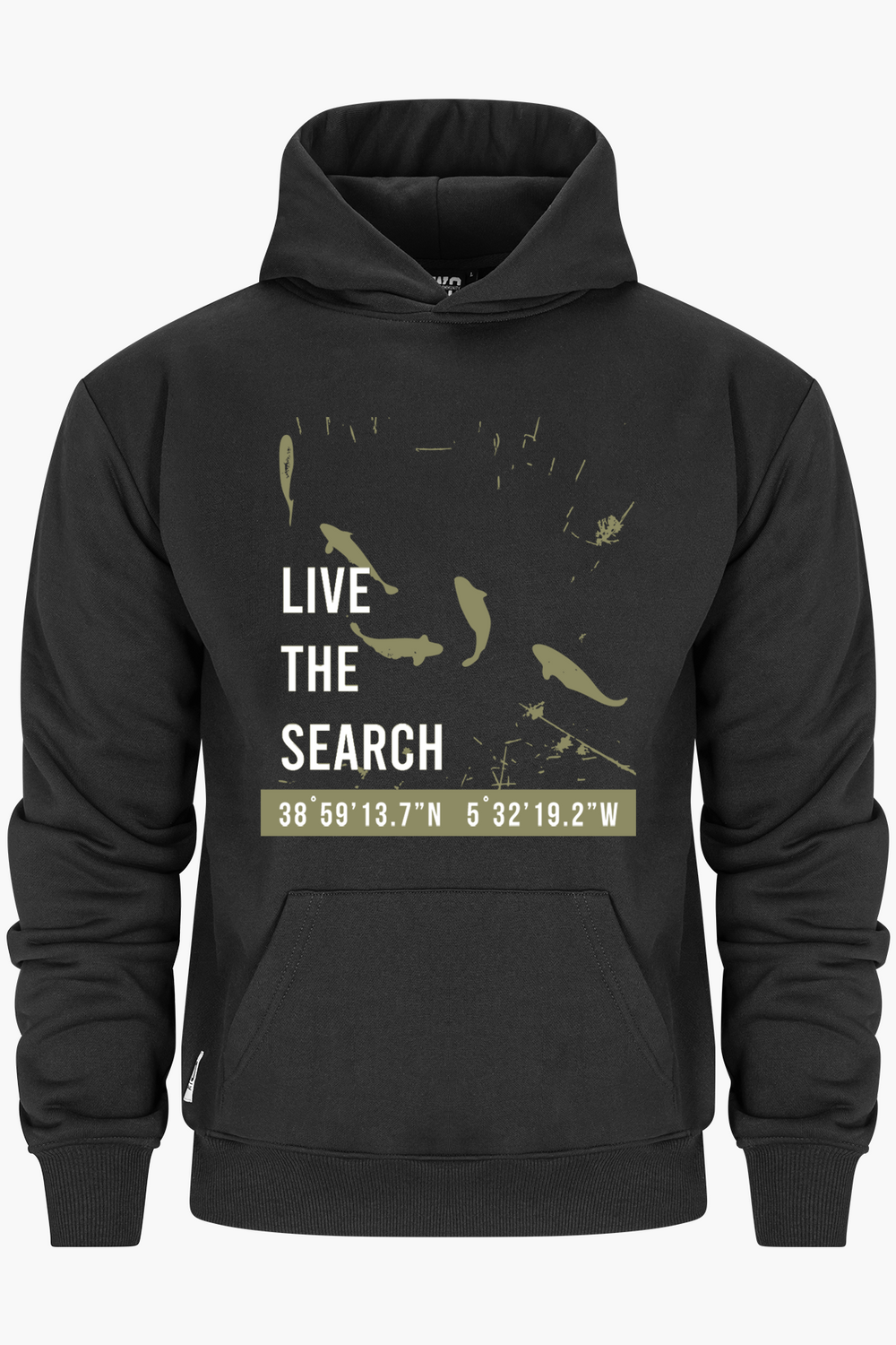 Live The Search Hoodie Black