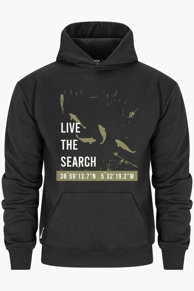 Live The Search Hoodie Black