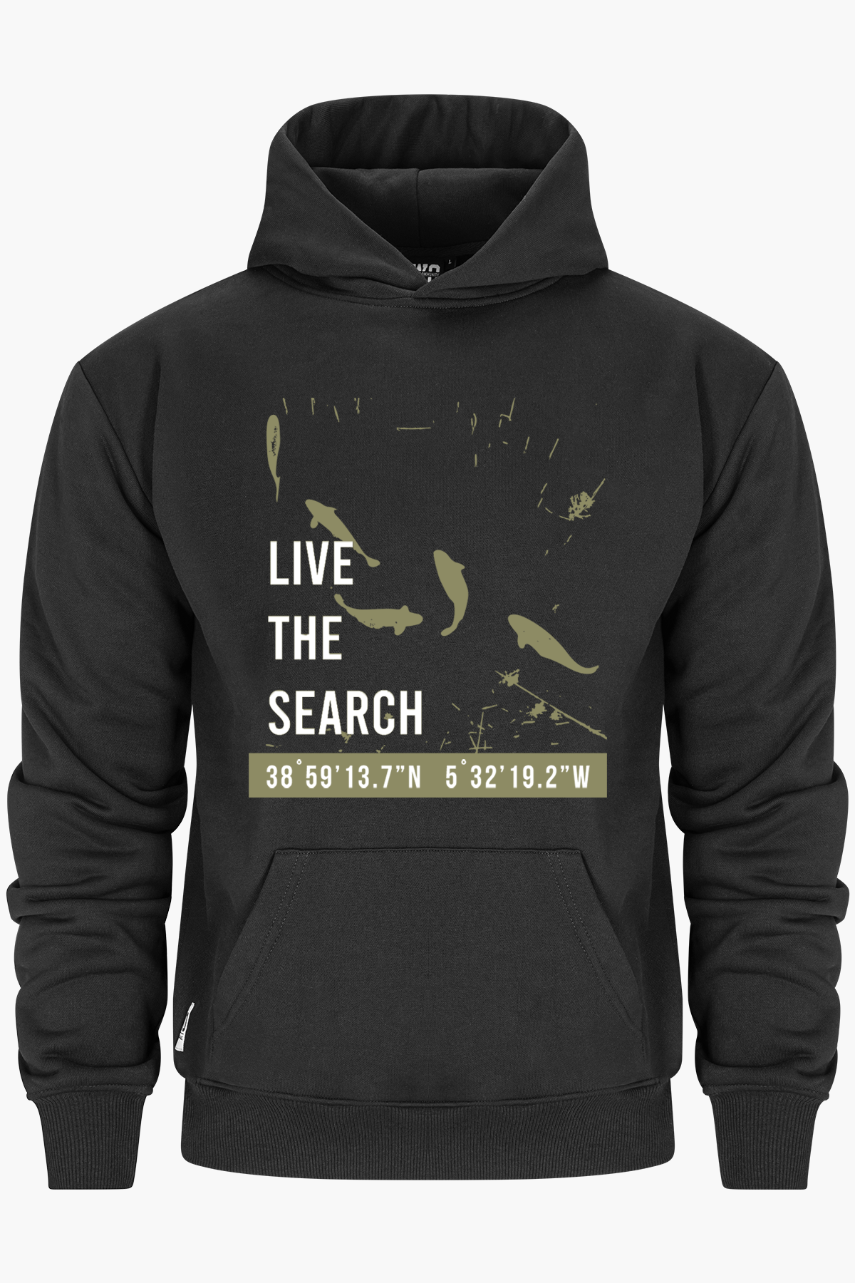 Live The Search Hoodie Black