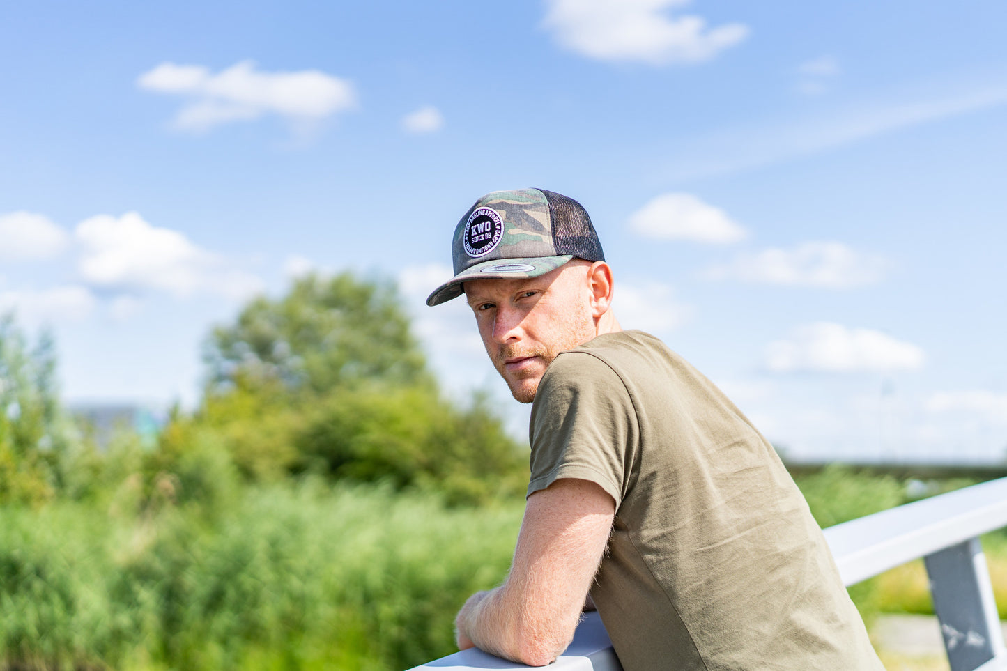 KWO Trucker Cap - Washed Camou - Kleding - KWO Shop